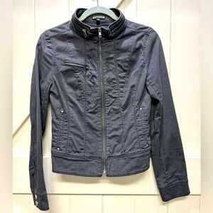 Express Dark Gray Jacket, Size 6